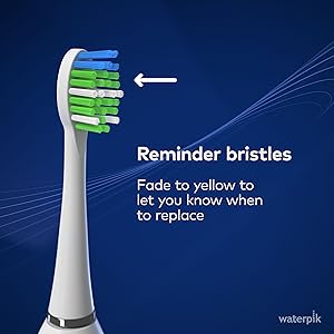 Sensonic electric toothbrush reminder bristles