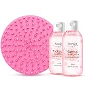 Norate Makeup Brush Cleaner, Make Up Brush Cleaner Cleanser Solution + Brush Cleaning Mat, Makeup...