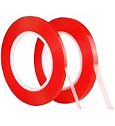 Kaisiking Double Sided Adhesive Tape 5mm / 10mm x 25M Heat Resistant High Adhesion Transparent Ac...