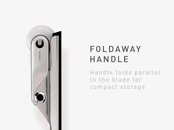 Foldaway Handle | Folds parallel to the blade for compact storage
