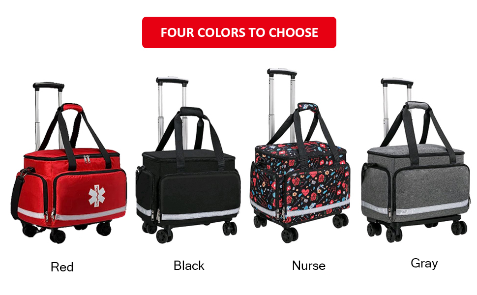 Medical Bag Rolling Roller Bag
