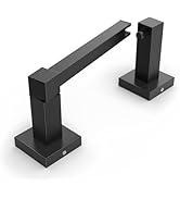 FORIOUS Modern Black Toilet Paper Holder Wall Mount Square, SUS 304 Stainless Steel Bathroom Toil...