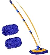 anngrowy 56.7" Car Wash Brush Mop Kit Mitt Sponge with Long Handle Car Cleaning Supplies Kit Tool...