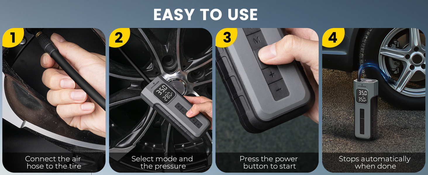 Tire Inflator Portable Air Compressor