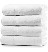 Villa Celestia 700 GSM Premium White Bath Towel 100% Cotton Towels for Bathroom White Towels Bath...