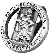 VKQTS Saint Christopher Medal for Car,Stylish St Christopher Medal for Car Visor Clip to Enhance ...