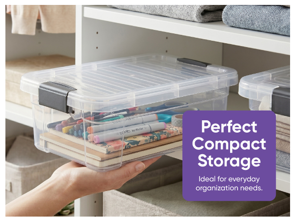 Superio Slime &amp;amp; Stackable Clear Storage Containers