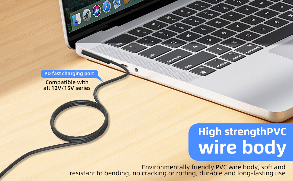 USB-C to Microsoft Surface Cable PD45w Type-C 2-Pack 6.6 ft