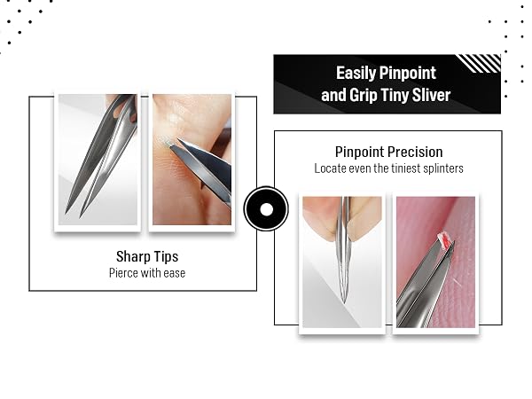 pointed precision ingrown hair tweezers,round tip eyebrow tweezers,splinter tweezers