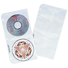 CD Storage Pages for Ring Binders