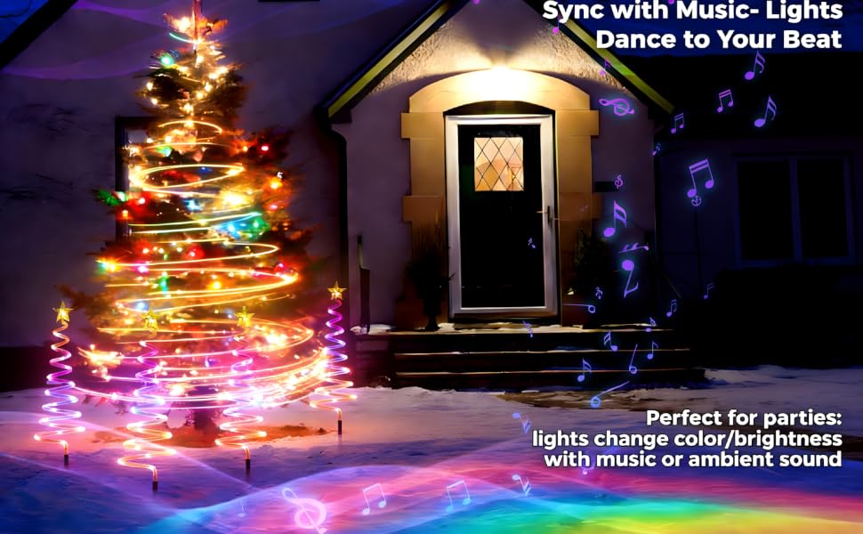 Landscape Spotlights with music sync