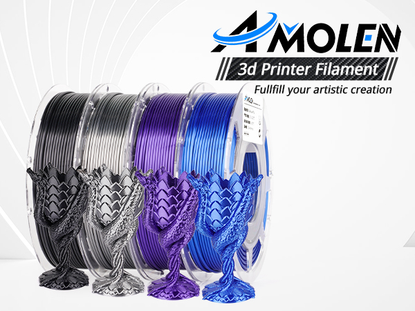Silk PLA Filament 1.75mm 3D Printer filaments