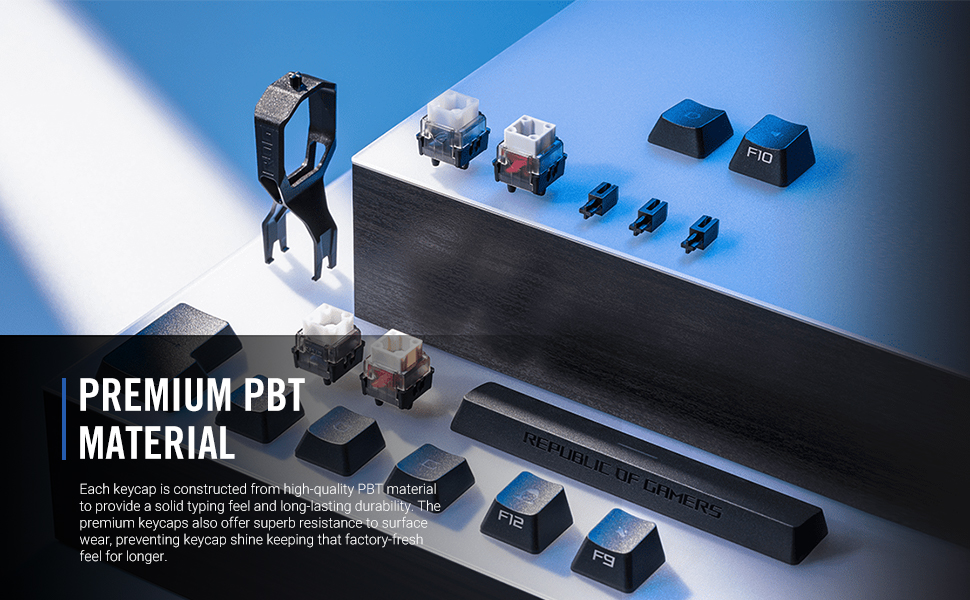 ROG RX PBT Keycap Set ASUS Keycap Set PBT keycaps custom keycap