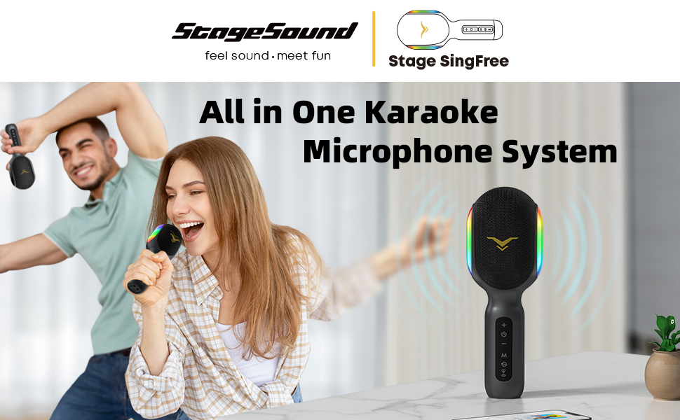 Karaoke Microphone Bluetooth Stage SingFree
