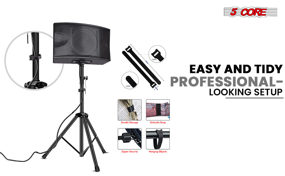 speaker stand sturdy heavy duty adjustable height tripod mount pole stage studio floor