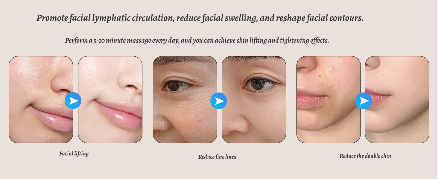 inia flare microcurrent facial device red light face massager tool lymphatic drainage brush