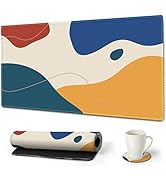 Large Gaming Mouse Pad, AIMSA Extended Mouse Pad with Stitched Edge, XL Keyboard Mouse Mat Non-Sl...