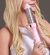 Thermal Brush for Less Damage, Zavarea 1.5 Inch Heated Round Brush for Blowout Look, Heated Style...