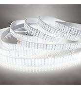 LEDENET 16.4Ft Super Bright Triple Row LED Strip Lights Daylight White 6000K DC12V 1800LEDs Dimma...