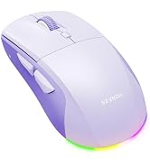 seenda Wireless Bluetooth Mouse, Bluetooth &amp; 2.4G USB Dual Mode, Rechargeable LED, Quiet Clicks, ...
