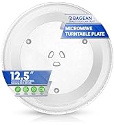 Microwave Plate Replacement 12.5” for GE WB39X10003 Samsung DE74-20015G Microwave Glass Plate - R...