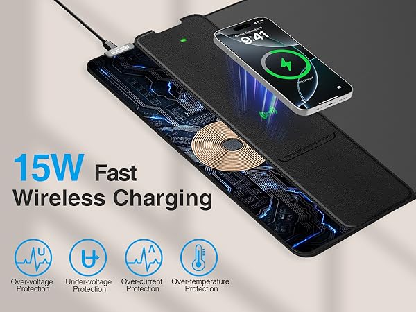Wireless Charging Mouse Pad