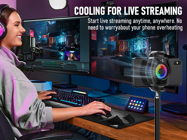 2-in-1 Magnetic & Clip-On Phone Cooler