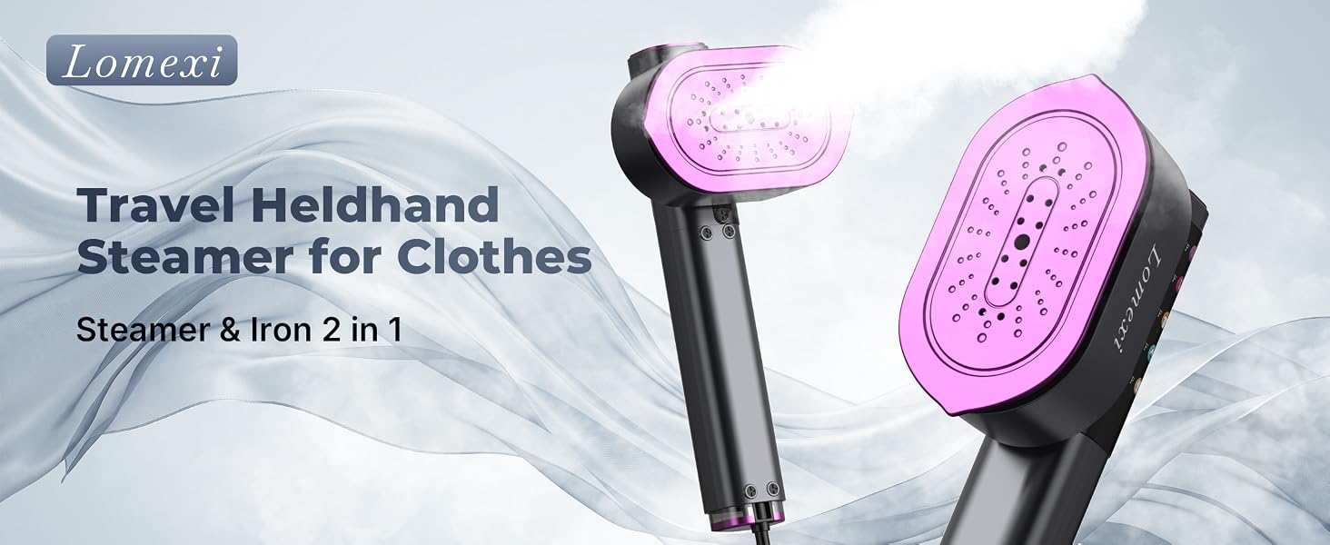 Travel Heldhand Steamer for Clothes Steamer &amp;amp;amp; Iron 2 in 1