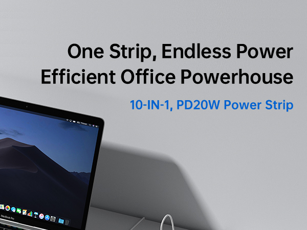 10 IN 1 USB charging station with ac outlets