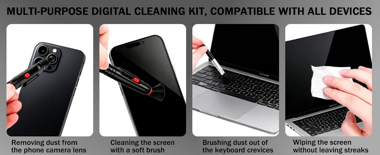 Camera Lens Cleaning Kit - Mirrorless and DSLR Camera Cleaning Kit