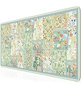 HAOCOO Floral Desk Matt for Desktop, Cute Keyboard Mat, Large Mouse Pad for Desk, Desk Mat for Ke...