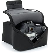 USA GEAR DSLR Camera Sleeve with Neoprene Protection, Holster Belt Loop and Accessory Storage - C...