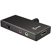 j5create Live Video Capture Card JVA02- HDMI to USB-C, Supports 1080p 60FPS Video and Audio Recor...