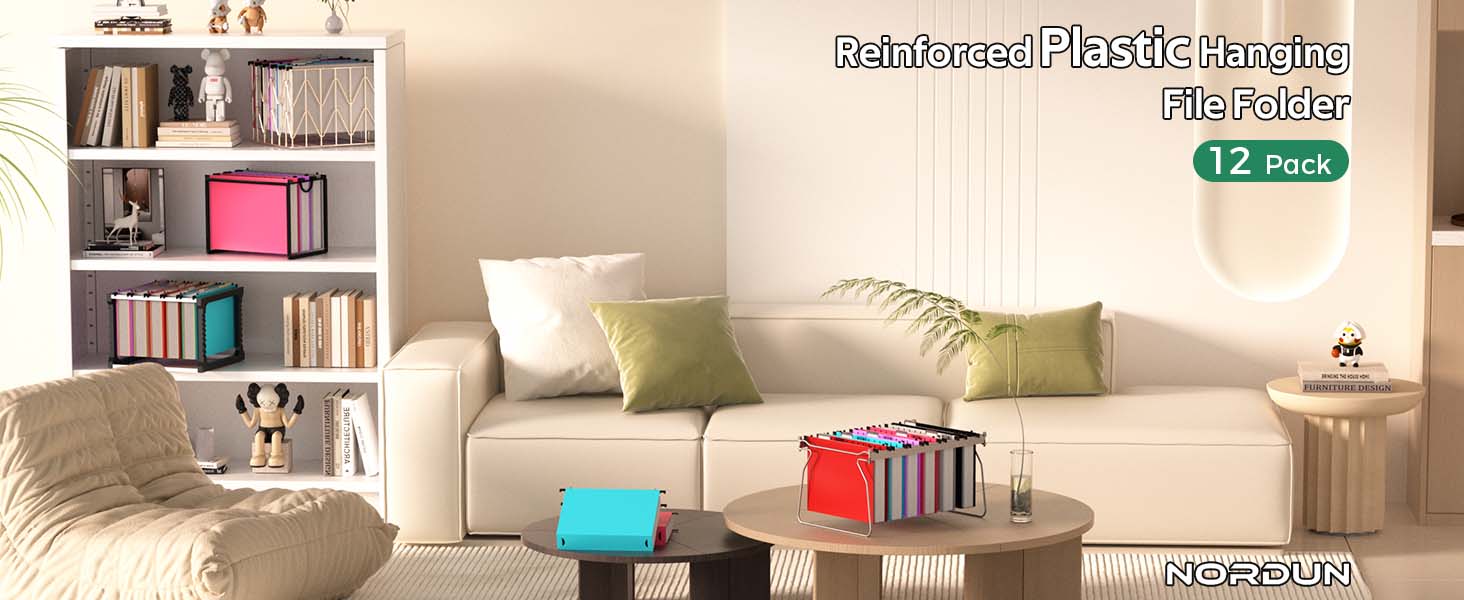 Hinging file folders letter size