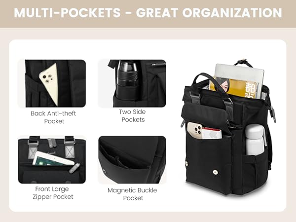 1930 Laptop Backpack for Women Work Travel Backpack Purse Teacher Nurse Bag College Daypack