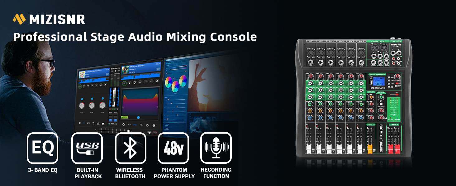 audio mixer 6 channel