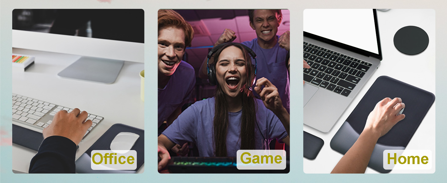 mouse pad with gel wrist rest