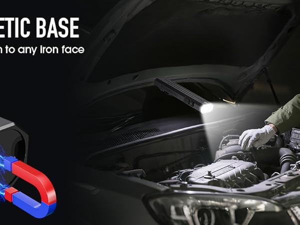 magnetic flat flashlight