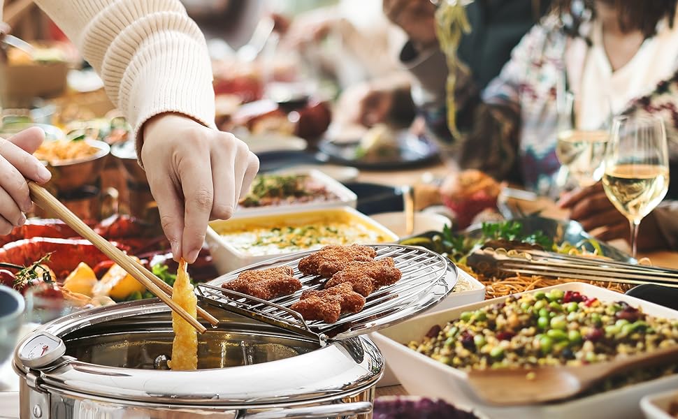 KOMONG Tempura Deep Frying Pot