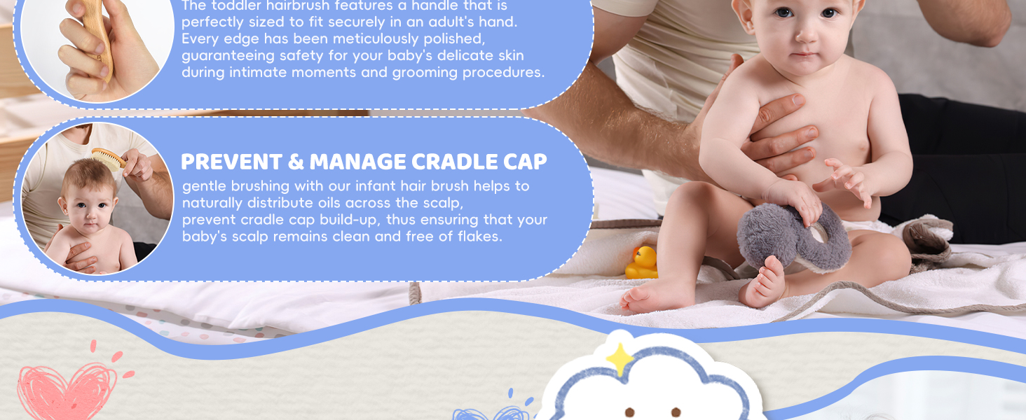 Soft bristle baby brush