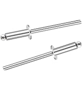 Sunxeke 70pcs 3/16" x 3/8" Stainless Steel Blind Rivets, 4.8 x 10mm Stainless Steel Pop Rivets, P...