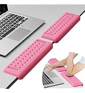 Leolee L-Shaped Desk Elbow Pads for Desk, Pink Memory Foam Arm Rest for Desk with Non-Slip Base, ...