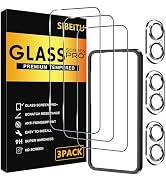 SIBEITU 3 Pack Screen Protector for iPhone 17 with 3 Pack Camera Lens Tempered Glass Protector + ...