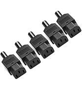 JSADZKJ IEC C13 Power Plug Connector C13 Female Plug Rewirable Power Adapter Connector 3 Pin Powe...