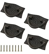 MY MIRONEY 4PCS Bail Drawer Pulls Hardware Zinc Alloy Cabinet Pulls Handles Antique Bronze Drop S...