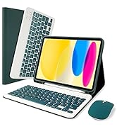 LAMA Wireless Keyboard Case with Mouse for iPad 10th Generation 10.9" 2022 (A2696/A2757/A2777),Sl...