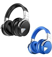 Silensys E7 Active Noise Cancelling Headphones Bluetooth Headphones with Microphone Deep Bass Wir...