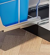 pull out garbage can for kitchen cabinet