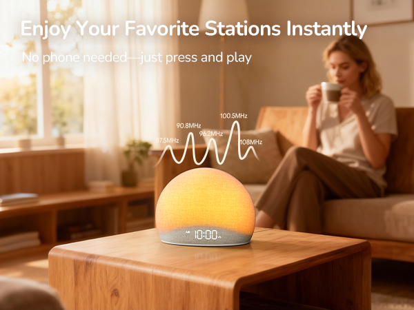 Enjoy your favorite stations instantly â?? no phone needed, just press and play.
