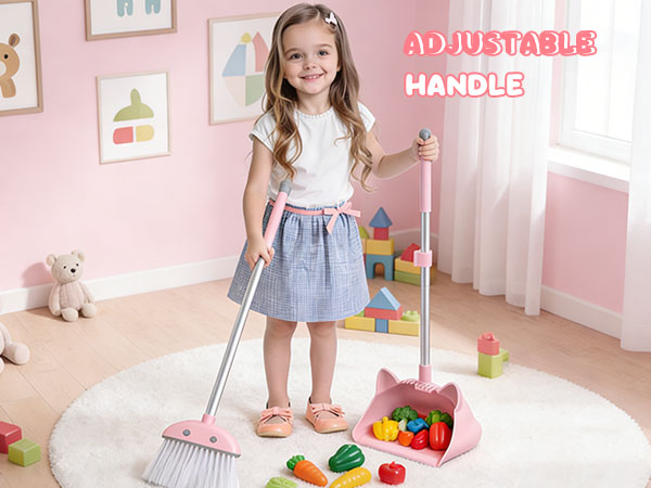 Mini Broom with Dustpan for Kids